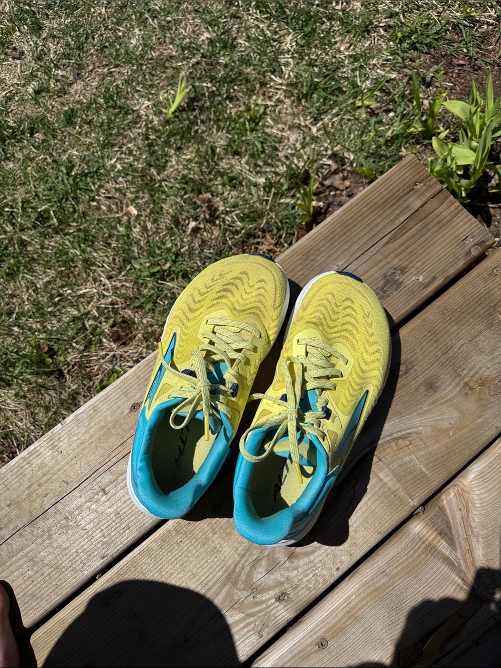 Altra Yellow and Teal Women's road Running Shoes